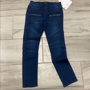 NWT Hudson Moto Skinny Pull On Jeans in Nile